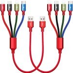 4-in-1 Fast Multi Charging Cable - 2 Pack