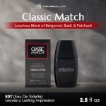 Black Classic Match Eau De Toilette Spray, 75ml