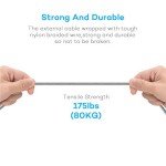 4FT 4-in-1 Nylon Braided Charging Cable (2-Pack)