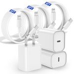 2-Pack 20W MFi Fast Chargers with Cable