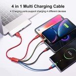 4-in-1 Fast Multi Charging Cable - 2 Pack