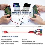 4-in-1 Fast Multi Charging Cable - 2 Pack