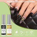 Nail Art Gel Polish Set with Brush - 4 Colors