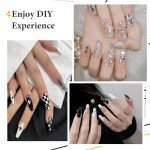 Nail Art Gel Polish Set with Brush - 4 Colors