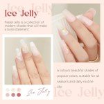 Vibrant Pink Jelly Gel Nail Polish Set