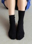 Women’s Athletic Crew Socks - 5 Pairs, White & Black