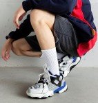 Women’s Athletic Crew Socks - 5 Pairs, White & Black