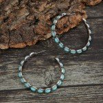 Turquoise Boho Dangle Earrings for Women