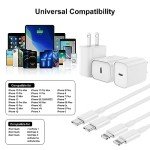 2-Pack 20W MFi Fast Chargers with Cable