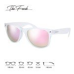 Matte Frosted Horn Rimmed Sunglasses with Gift Box