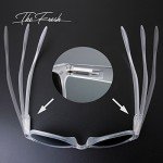 Matte Frosted Horn Rimmed Sunglasses with Gift Box