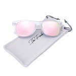 Matte Frosted Horn Rimmed Sunglasses with Gift Box