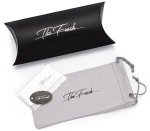 Matte Frosted Horn Rimmed Sunglasses with Gift Box