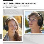 MIDOLA Wired Headphones with Microphone - Black