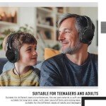 MIDOLA Wired Headphones with Microphone - Black