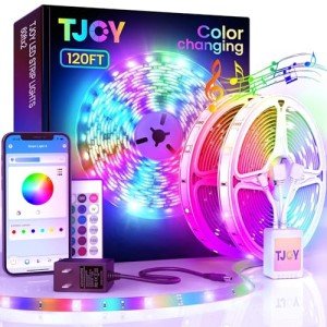 120ft Color Changing Bluetooth LED Strip Lights
