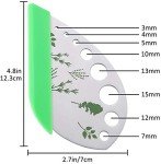 9-Hole Stainless Steel Herb Stripper Tool