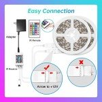 120ft Color Changing Bluetooth LED Strip Lights