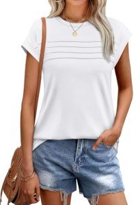 Women's Plus Size Summer Short Sleeve Tops