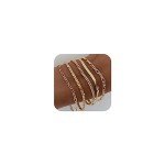 Gold Plated Stackable Bracelets Set for Women