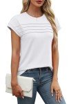 Women's Plus Size Summer Short Sleeve Tops