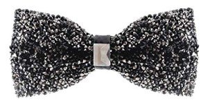 Stylish Rhinestone Bow Tie - Adjustable & Colorful