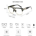 Square Aviator Sunglasses for Men and Women