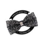 Stylish Rhinestone Bow Tie - Adjustable & Colorful