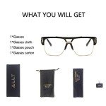 Square Aviator Sunglasses for Men and Women