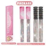 Rainbow Hair Tinsel Clip-Ins - 12 Pieces