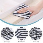 12 Pack Soft Microfiber Kitchen Dish Cloths