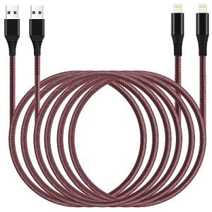 2-Pack 10ft Lightning Charger Cords for iPhone