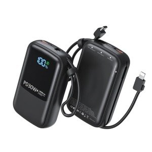 16000mAh Portable Charger with Built-in Cables