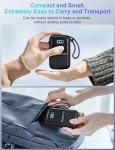 16000mAh Portable Charger with Built-in Cables