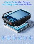 16000mAh Portable Charger with Built-in Cables