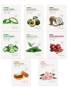 8-Pack Hydrating Collagen Face Masks - Natural Peau