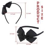 Black Bow Headband for Girls and Kids