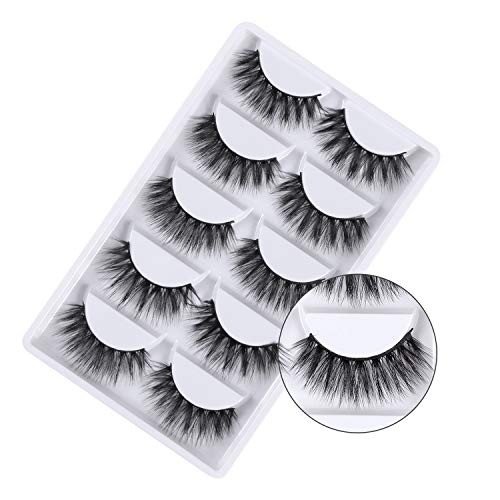 Dramatic 3D Faux Mink False Eyelashes (5 Pairs)
