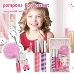 Assorted Lip Gloss Keychain Set for Kids