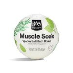 Fizzing Epsom Bomb for Muscle Relief - 2.3 oz