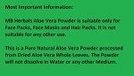 Aloe Vera Powder 8 oz | Natural Skin Care