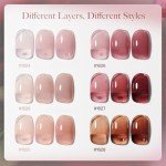 Rose Garden Nail Polish Set - 6 Sheer Colors