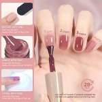 Rose Garden Nail Polish Set - 6 Sheer Colors