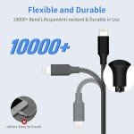 2-Pack 3-in-1 Braided USB Charging Cable