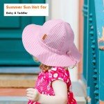 Adjustable Baby Girl Sun Hat with UPF 50+