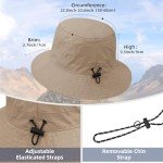 Beige Waterproof Bucket Hat for Women - UPF 50+