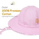 Adjustable Baby Girl Sun Hat with UPF 50+