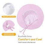 Adjustable Baby Girl Sun Hat with UPF 50+