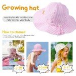 Adjustable Baby Girl Sun Hat with UPF 50+