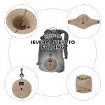 Beige Waterproof Bucket Hat for Women - UPF 50+